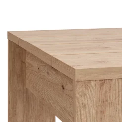 Tavolino da Salotto Marrone Rovere Nodi Forma Quadrato Colore Ripiano Marrone 67x67x43h cm, Sfumatura Colore Struttura Rovere Nodi - Magre
