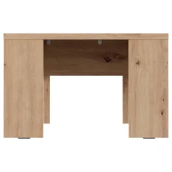 Tavolino da Salotto Marrone Rovere Nodi Forma Quadrato Colore Ripiano Marrone 67x67x43h cm, Sfumatura Colore Struttura Rovere Nodi - Magre