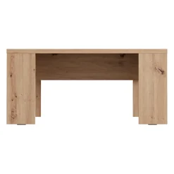 Tavolino da Salotto Marrone Rovere Nodi Forma Rettangolare Colore Ripiano Marrone 90x50x43h cm, Sfumatura Colore Struttura Rovere Nodi - Riposto