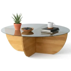 Tavolini Da Salotto > Dmora Tavolino da Salotto 2 Vani Forma Rettangolare 45x17x51h cm, Sfumatura Colore Ripiano Rovere Scuro - Lauriano Marrone Rovere scuro