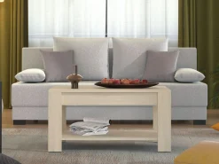 Tavolino da Salotto Marrone Rovere un Vano Forma Rettangolare 90x49.5x45.5h cm, Sfumatura Colore Ripiano Rovere - Signa