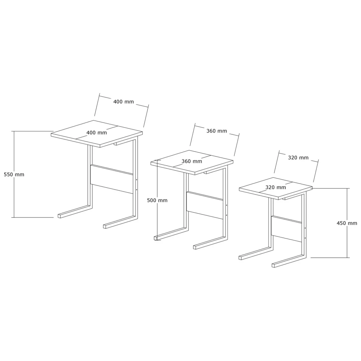 Tavolini Da Salotto|Salotto > Dmora Tavolino da Salotto Forma Rettangolare Materiale Piano in Vetro 105x65x35h cm, Colore Ripiano Trasparente - Visconti Nero Antracite