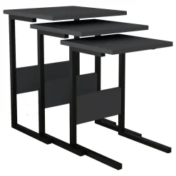 Tavolini Da Salotto|Salotto > Dmora Tavolino da Salotto Forma Rettangolare Materiale Piano in Vetro 105x65x35h cm, Colore Ripiano Trasparente - Visconti Nero Antracite