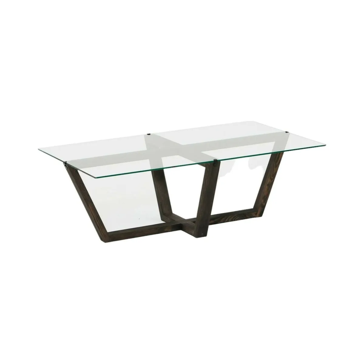 Tavolini Da Salotto|Salotto > Dmora Tavolino da Salotto Forma Rettangolare Materiale Piano in Vetro 105x65x35h cm, Colore Ripiano Trasparente - Visconti Nero Antracite