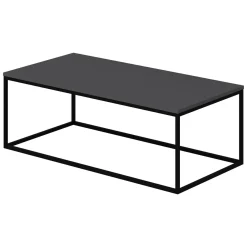 Tavolini Da Salotto > Dmora Tavolino da Salotto Peso Massimo Supportato 10 kg Forma Rettangolare 105x65x40h cm, Sfumatura Colore Struttura Antracite - Azriel Nero Antracite