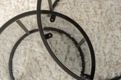 Tavolini Da Salotto > Dmora Tavolino da Salotto Modulabile Forma Rotondo 60x60x39h cm, Sfumatura Colore Ripiano Fume - Lambrugo Nero