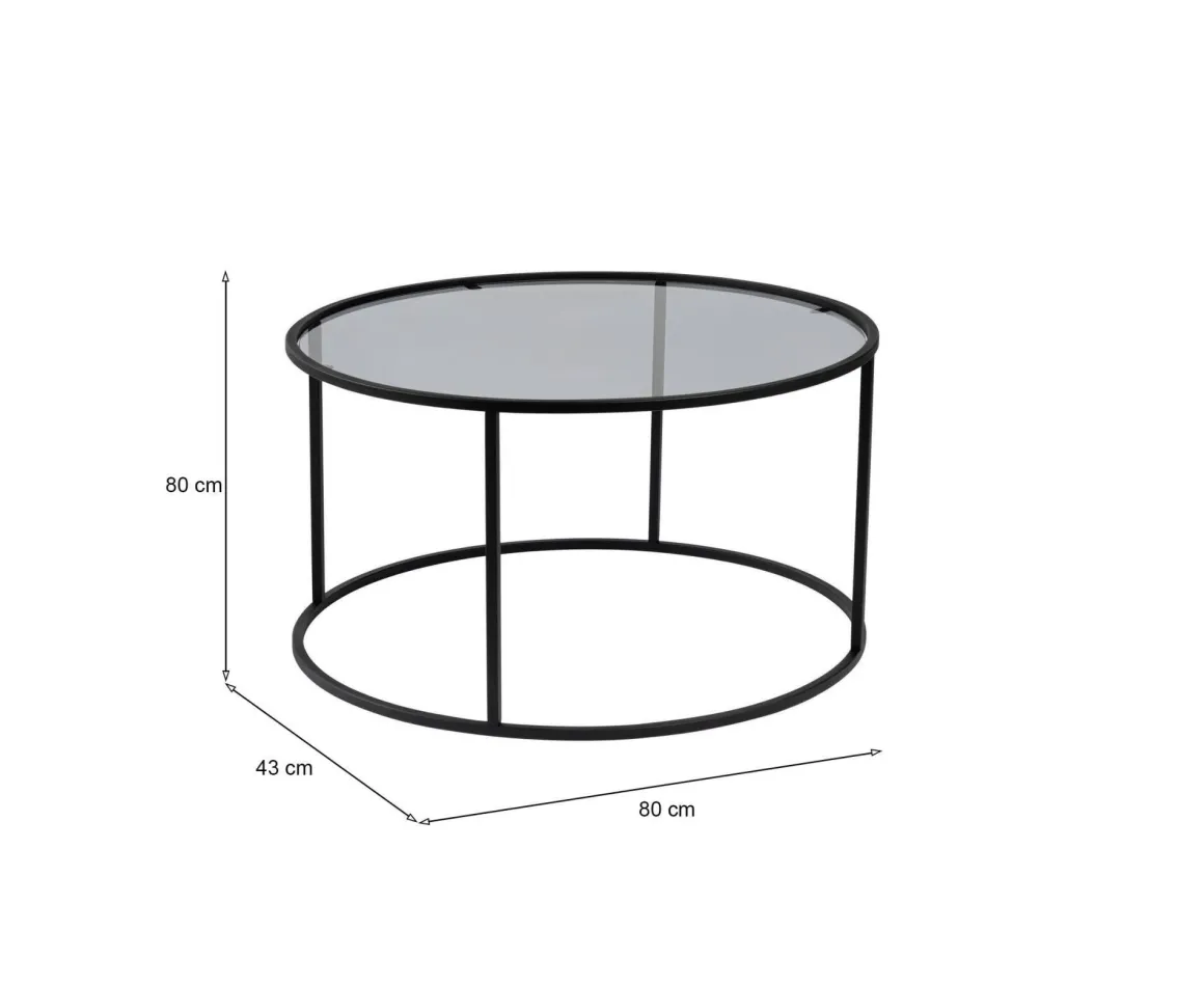 Tavolini Da Salotto|Salotto > Dmora Tavolino da Salotto Portariviste un Vano 90x60x40h cm, Forma Rettangolare - Mina Nero