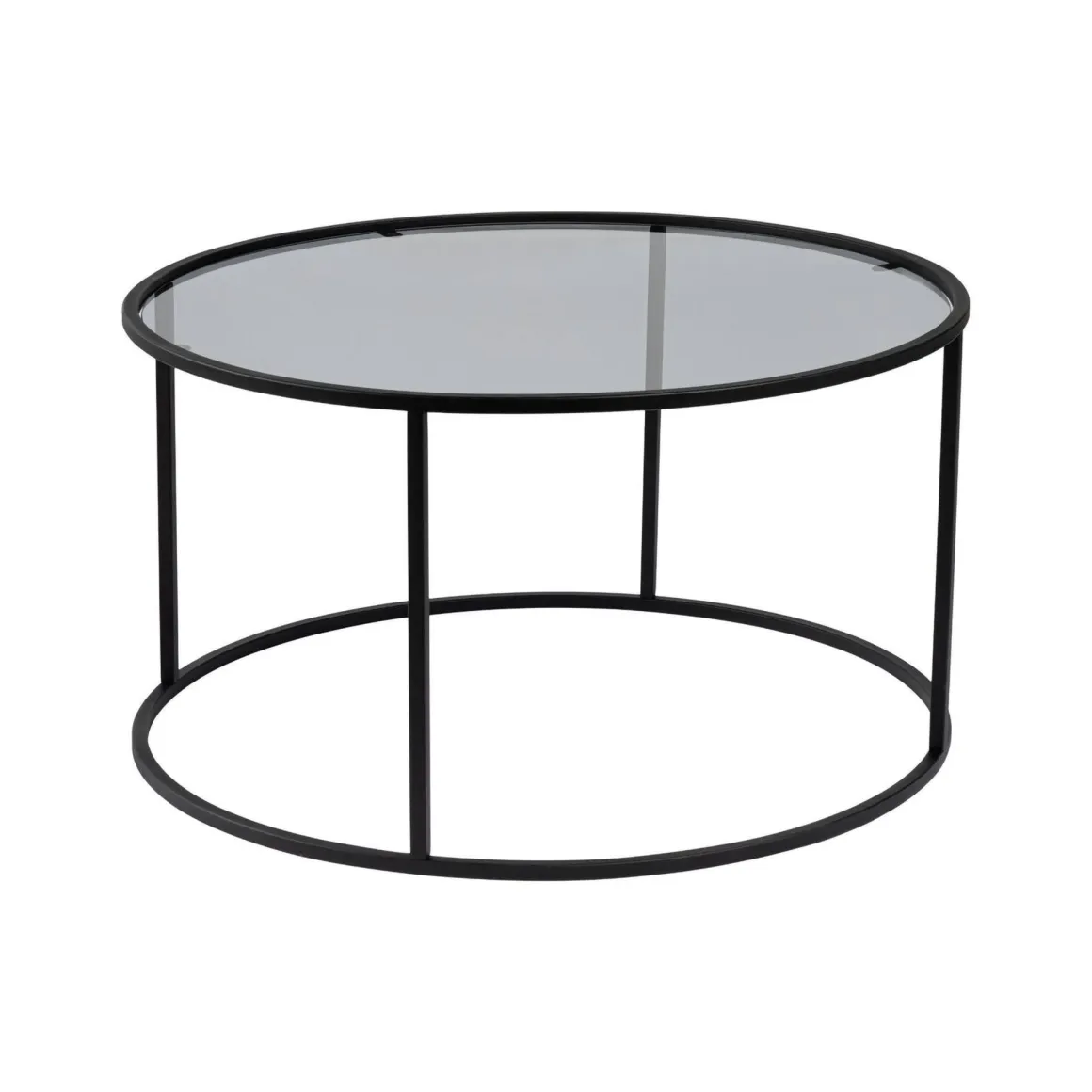 Tavolini Da Salotto|Salotto > Dmora Tavolino da Salotto Portariviste un Vano 90x60x40h cm, Forma Rettangolare - Mina Nero