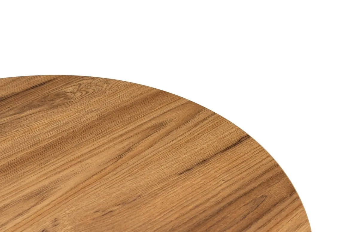 Tavolino da salotto ovale noce 120x40x60h cm - Jurian