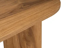 Tavolino da salotto ovale noce 120x40x60h cm - Jurian
