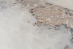 Tavolini Da Salotto > Dmora Tavolino da salotto quadrato marmo 90x90x35h cm - Jesinia Bianco Marmo
