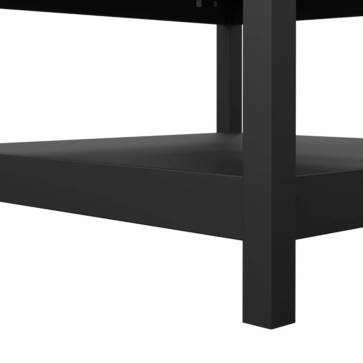 Tavolino da salotto quadrato nero 81x81x45h cm - Casato