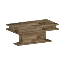 Tavolini Da Salotto|Salotto > Dmora Tavolino da salotto rettangolare acero 55x55x41h cm - Chanthu Marrone Acero