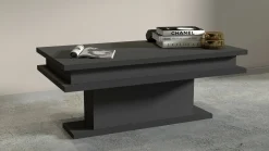 Tavolino da salotto rettangolare antracite 100x55x42h cm - Iside