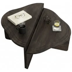 Tavolino da salotto rettangolare antracite 90x90x40h cm - Emiri
