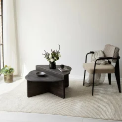 Tavolino da salotto rettangolare antracite 90x90x40h cm - Emiri