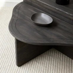 Tavolino da salotto rettangolare antracite 90x90x40h cm - Emiri