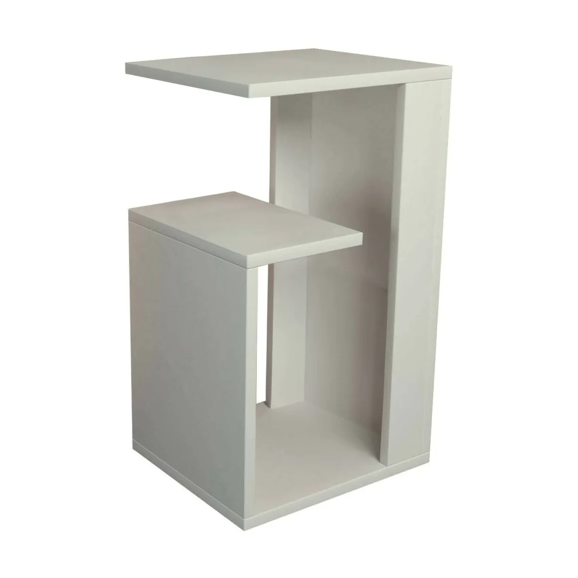 Tavolino da salotto rettangolare bianco 35x29x60h cm - Karnot