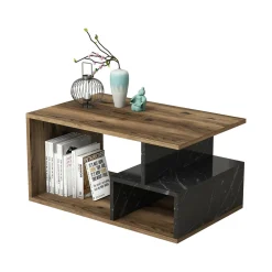 Tavolini Da Salotto > Dmora Tavolino da salotto rettangolare 110x45x41h cm - Amarantha Nero