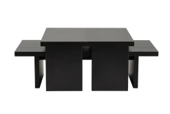 Tavolini Da Salotto > Dmora Tavolino da salotto rettangolare 110x45x41h cm - Amarantha Nero
