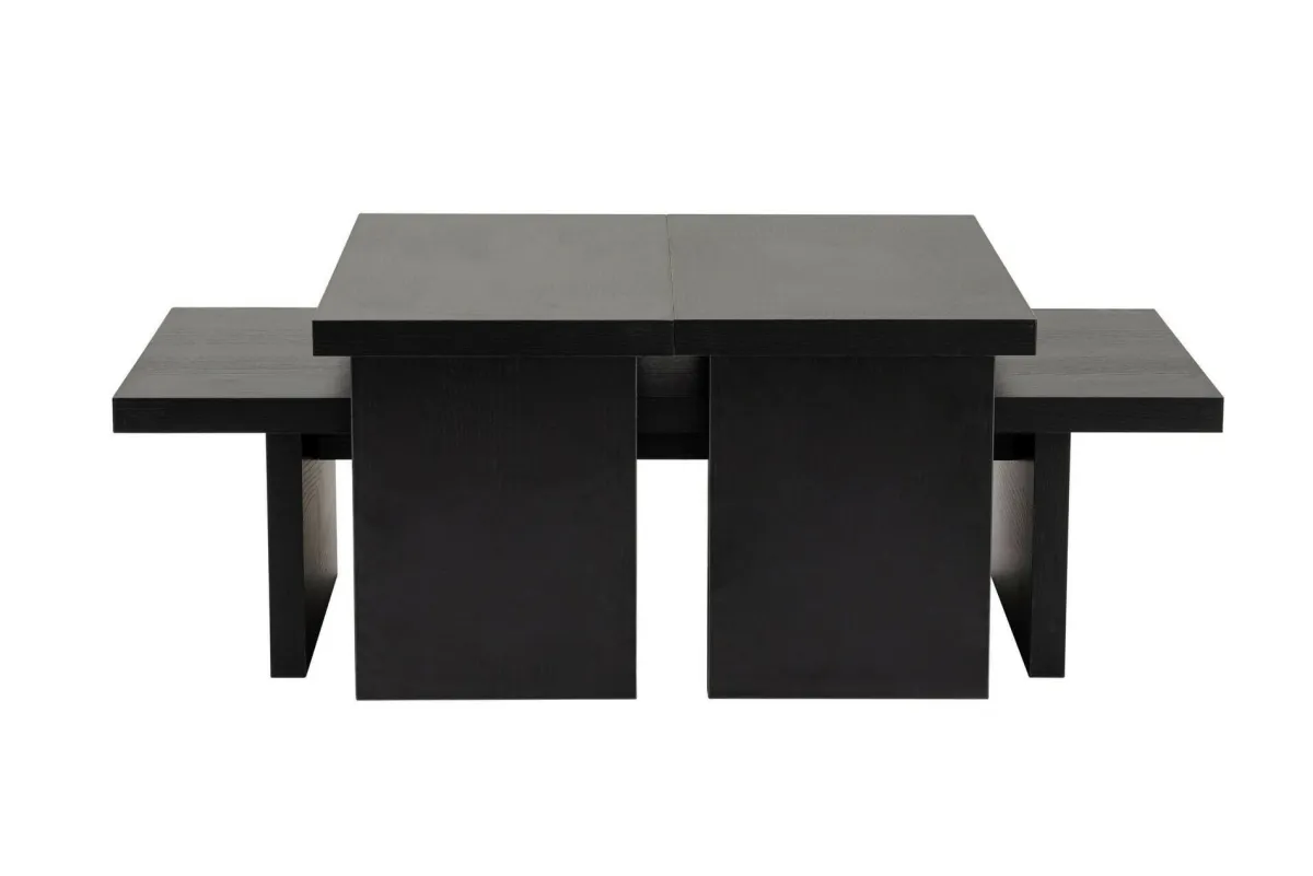 Tavolini Da Salotto > Dmora Tavolino da salotto rettangolare 110x45x41h cm - Amarantha Nero