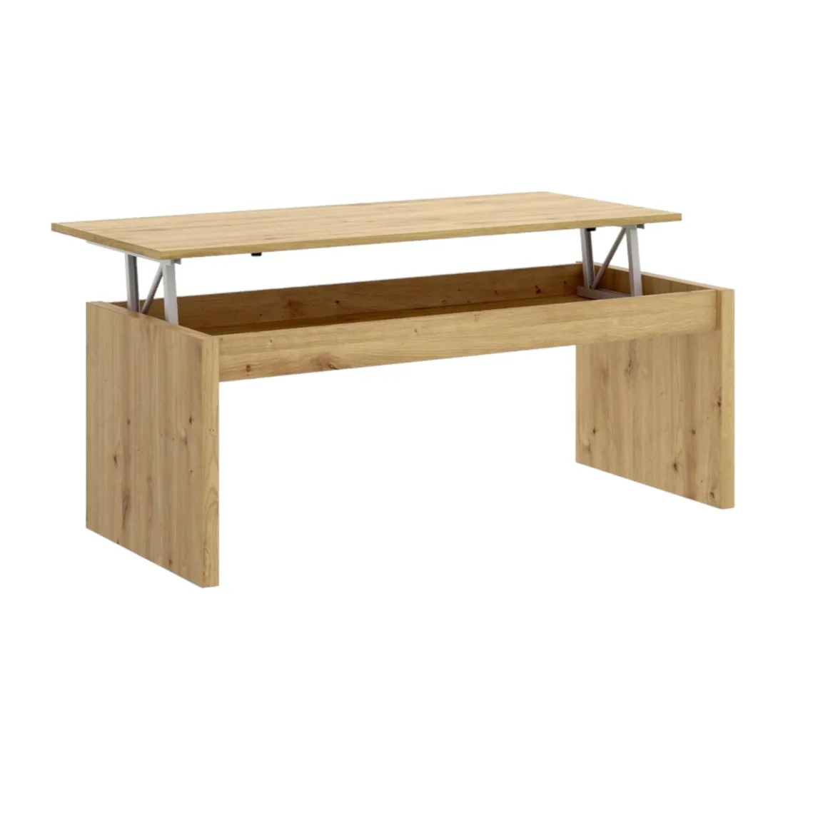 Tavolino da salotto rettangolare rovere nodi 102x50x43h cm - Audi