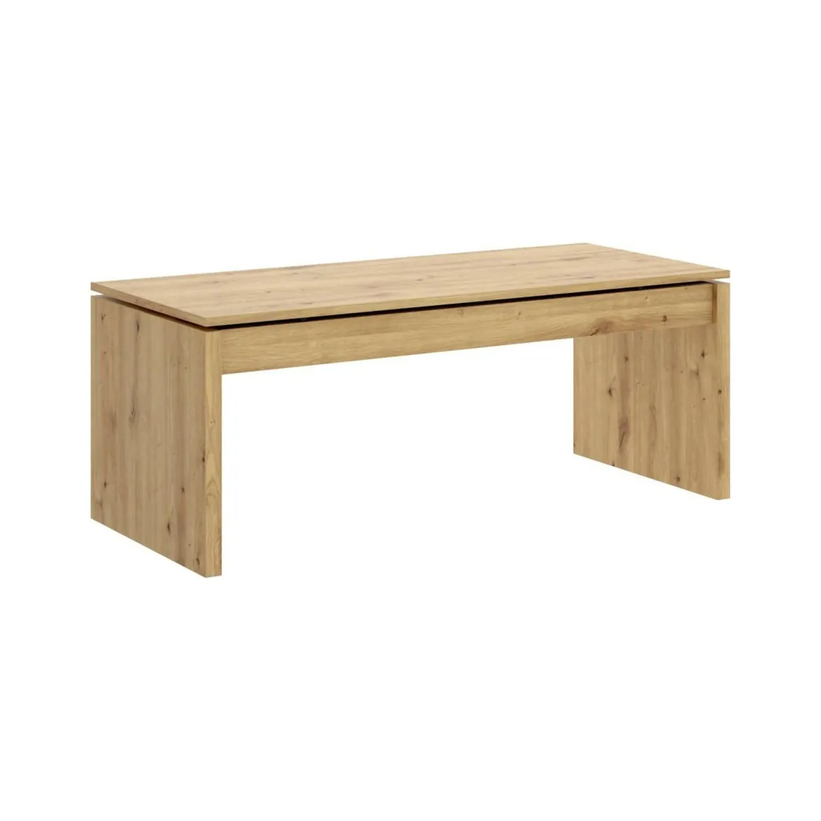 Tavolino da salotto rettangolare rovere nodi 102x50x43h cm - Audi