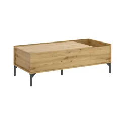 Tavolino da salotto rettangolare rovere nodi 99x60x41h cm - Alexius