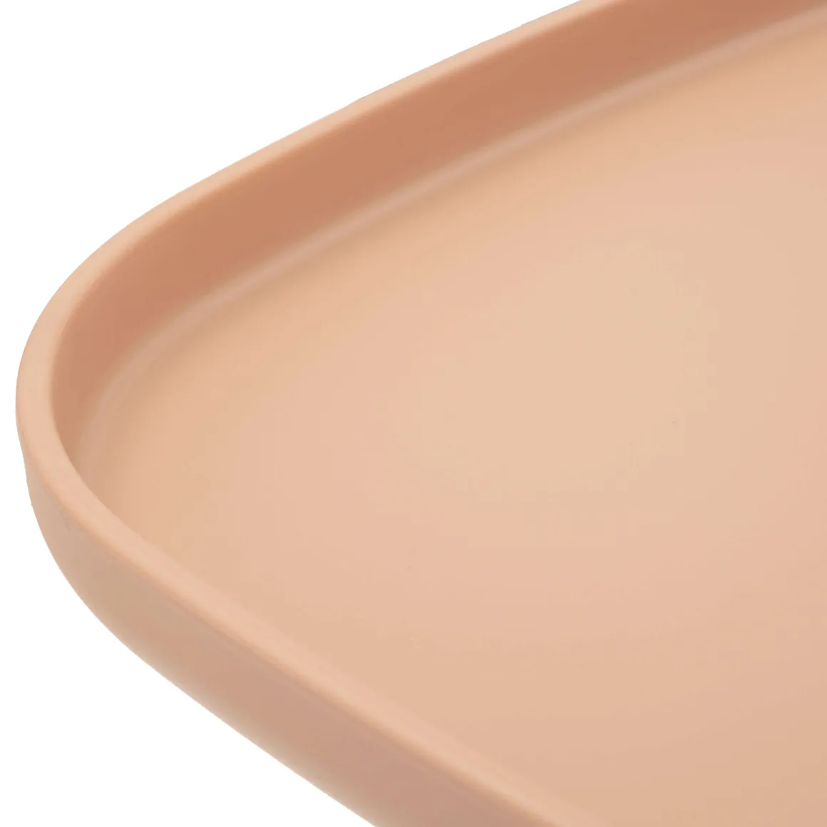Tavolino da Salotto Rosa Adatto per Indoor/outdoor Angoli Arrotondati Forma Rettangolare 48x48x38h cm, Colore Ripiano Rosa - Inhamb