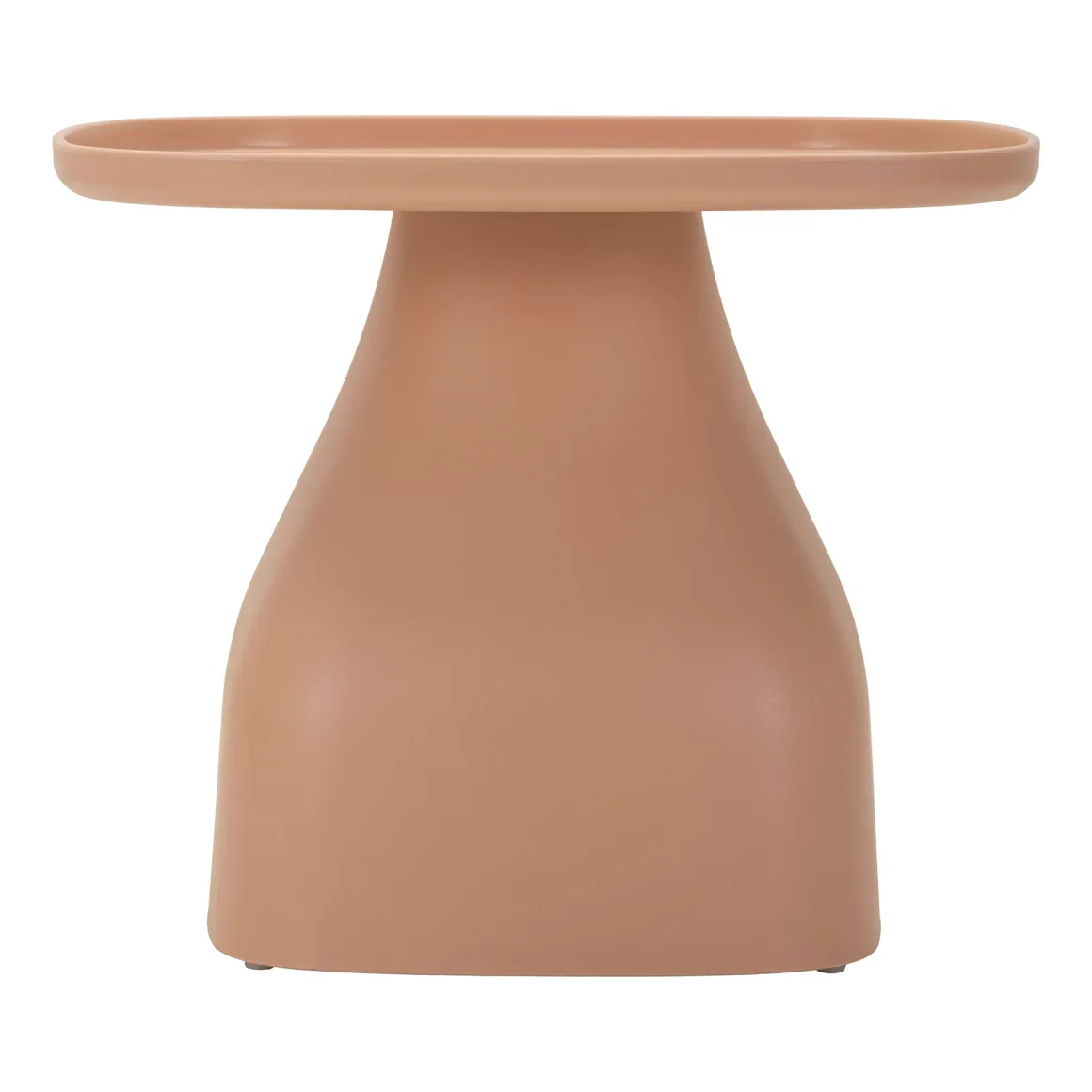 Tavolino da Salotto Rosa Adatto per Indoor/outdoor Angoli Arrotondati Forma Rettangolare 48x48x38h cm, Colore Ripiano Rosa - Inhamb