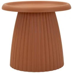 Tavolini Da Salotto > Dmora Tavolino da Salotto Adatto per Indoor/outdoor Forma Rotondo 71x35x71h cm, Colore Ripiano - Gamirese Rosso