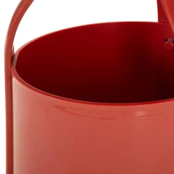 Tavolini Da Salotto > Dmora Tavolino da Salotto Forma Rotondo Colore Ripiano 46x54x46h cm, Materiale Piano in Plastica - Inle Rosso