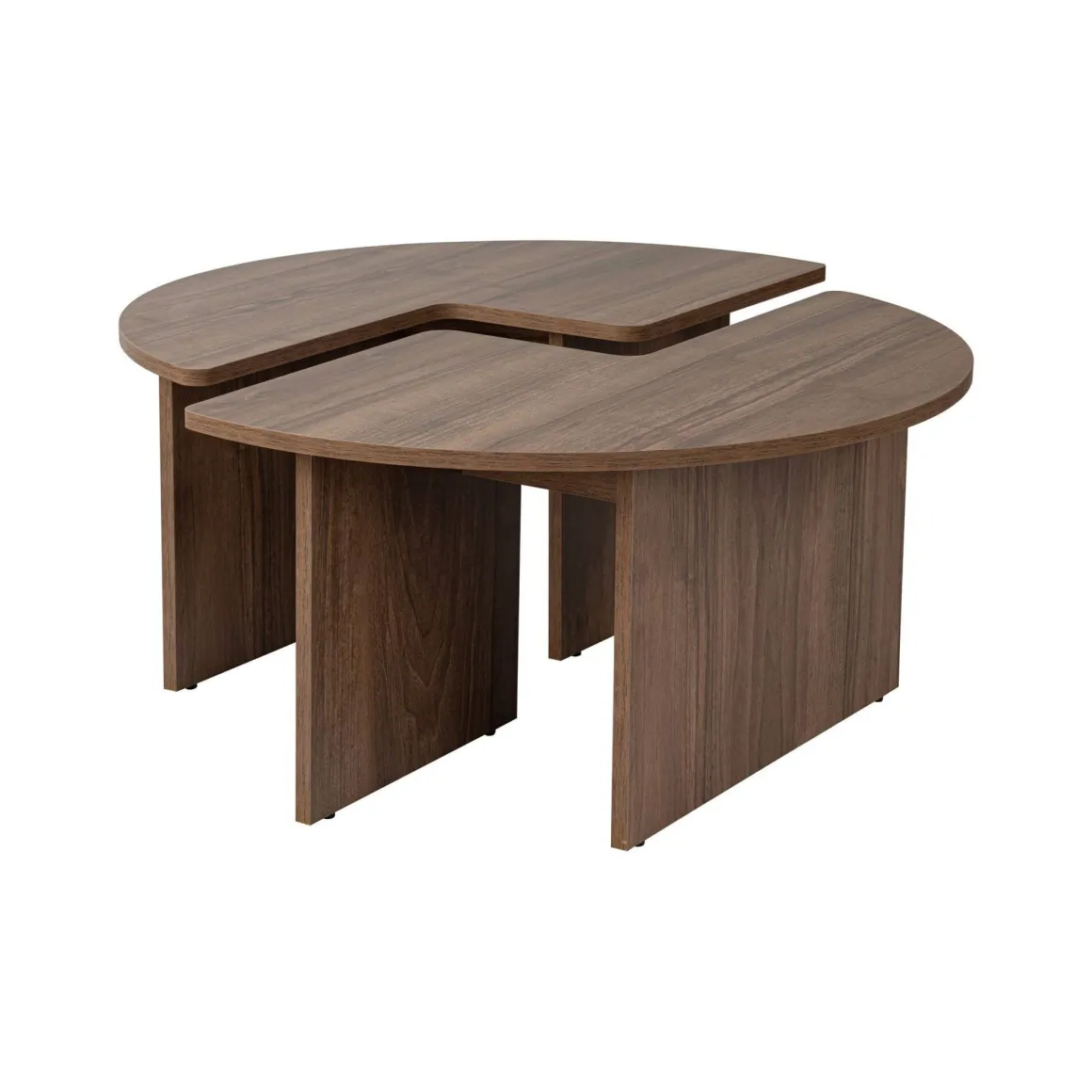 Tavolino da salotto Tairn, 90x90 h41 cm, Noce
