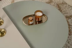 Tavolini Da Salotto > Dmora Tavolino da Salotto Peso Massimo Supportato 15 kg Forma Rettangolare 90x60x35h cm, Materiale Piano in Legno Nobilitato - Mansue Verde