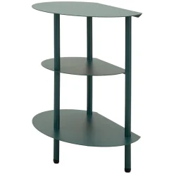 Tavolini Da Salotto > Dmora Tavolino da Salotto 3 Ripiani 3 Ripiani 9x31x54h cm, 2 Vani - Ganale Verde
