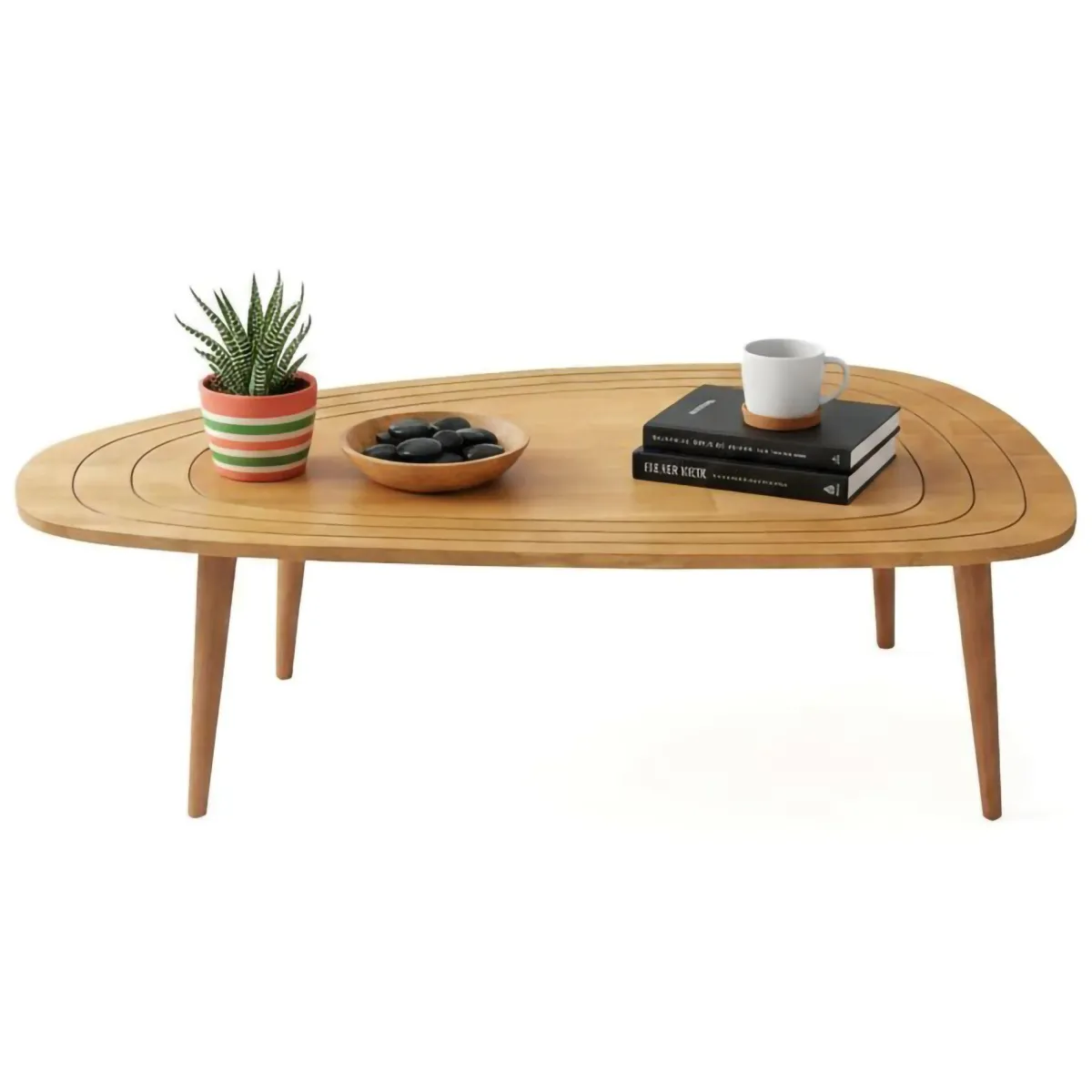 Tavolini Da Salotto|Salotto > Dmora Tavolino salotto ovale rovere 115x50x38h cm - Eugenia Marrone Rovere