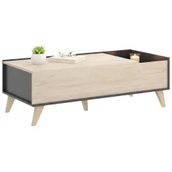 Salotto > Dmora Tavolino salotto rettangolare ardesia 100x55x42h cm - Iside Grigio Ardesia