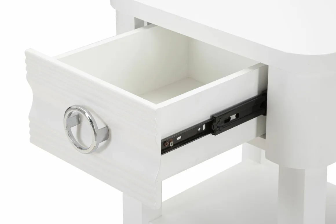 Tavolini Da Salotto|Salotto > Dmora Tavolino salotto rettangolare 55x55x41h cm - Chanthu Bianco