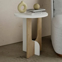 Tavolini Da Salotto|Salotto > Dmora Tavolino salotto rettangolare 102x43x50h cm - Adrina Bianco Lucido