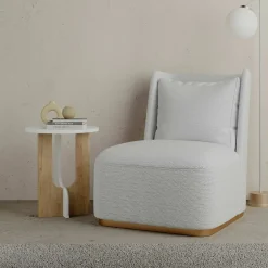 Tavolini Da Salotto|Salotto > Dmora Tavolino salotto rettangolare 102x43x50h cm - Adrina Bianco Lucido