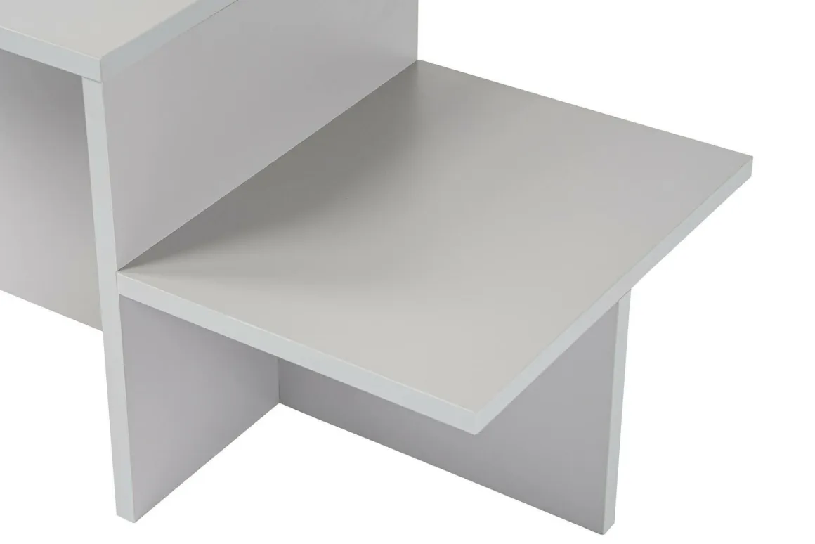 Salotto > Dmora Tavolino salotto rettangolare 100x43x50h cm - Almo Grigio Cenere