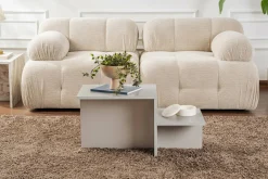Salotto > Dmora Tavolino salotto rettangolare 100x43x50h cm - Almo Grigio Cenere