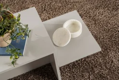 Salotto > Dmora Tavolino salotto rettangolare 100x43x50h cm - Almo Grigio Cenere