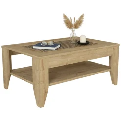 Tavolino salotto rettangolare quercia 90x60x40h cm - Numana