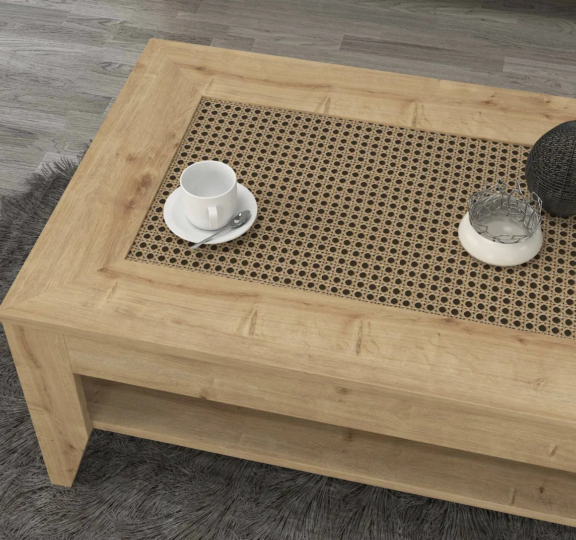Tavolino salotto rettangolare quercia 90x60x40h cm - Numana