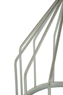 Tavolini Da Salotto > Dmora Tavolino salotto rotondo 37x37x58h cm - Calepio Argento