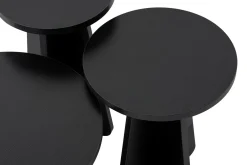 Tavolini Da Salotto > Dmora Tavolino salotto rotondo 43x43x48h cm - Amren Nero