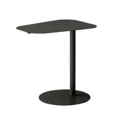 Tavolino salotto sagomato angoli arrotondoti ardesia 50x38x50h cm - Niccone