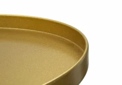 Tavolini Da Salotto > Dmora Tavolino soggiorno alto circolare oro 51x51x100h cm - Argile Oro Oro
