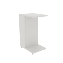 Tavolini Da Salotto > Dmora Tavolino soggiorno rettangolare 55x20x57h cm - Rumbia Bianco